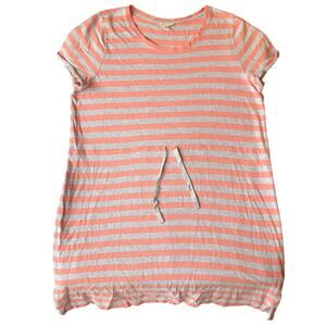 SONOMA life+style Women Dress size XL Short Sleeve KneeLength Casual Orange Gray